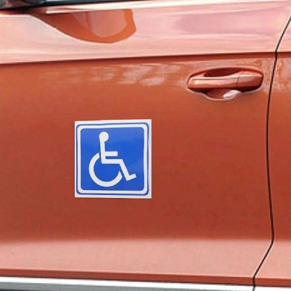 6 Sheets Disabled Signage Wheelchair Symbol Labels Decals
