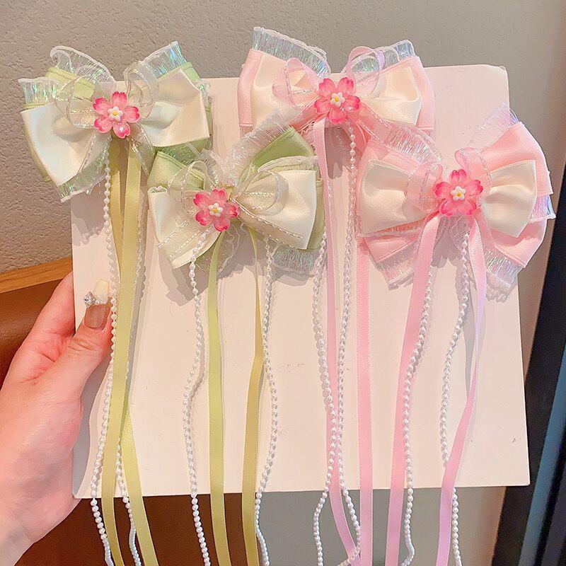 children style hair accessories long floating hair clips