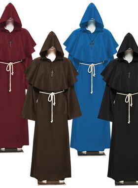 Halloween costume Medieval monk costume wizard priest costum