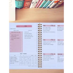 A5 Agenda Planner Notebook Diary Weekly Planner Goal Habit S