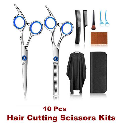 Hair Cutting Scissors Kits Hairdressing Shears Set Thinning