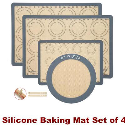 Silicone Baking Mat Reusable Pizza Bakeware Making Macaroon