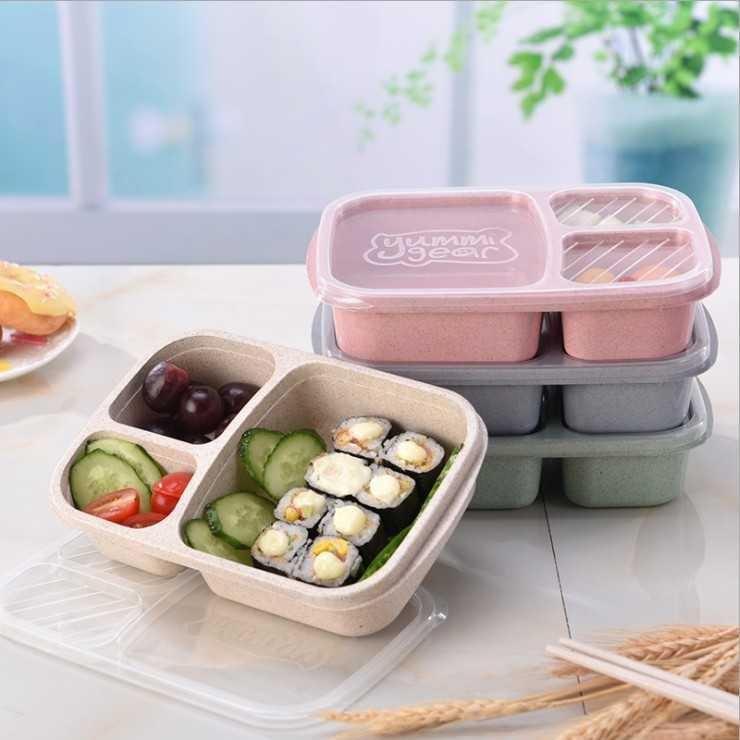 Bento Lunch Box Picnic Fruit Food Container Storage Boxes