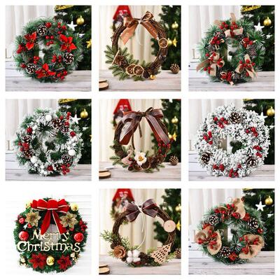 Christmas Wreath Party Decorations Xmas Wreath forFront Door
