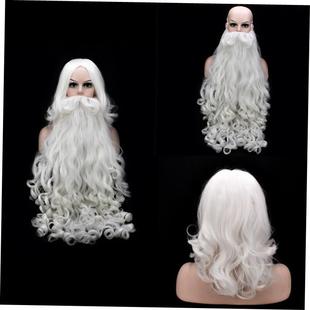 Wig Christmas Beard Claus False Santa