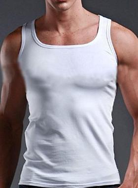 itness Muscle Sleeveless Singlet Top Vest Tank man's