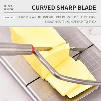 Stainless Steel Cheese Slicer Cutter Board For B Cheese