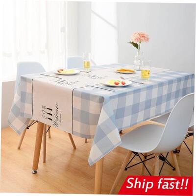 waterproof tablecloth plastic washable  table cover mat big