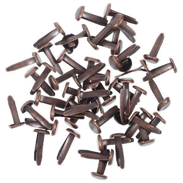 50 Pcs Metal Brads Scrap Paper Fasteners Craft Beads