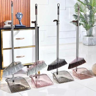 Floor Cleaning Broom Sets for Home Scoop and Dustpan Magic M
