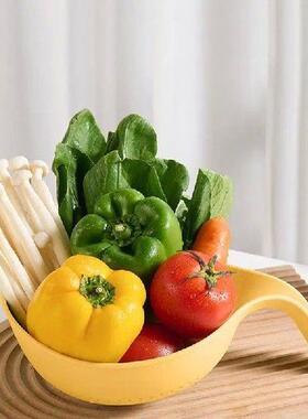 Fruit Washing Basket Double Layer Kitchen Fruit Basket