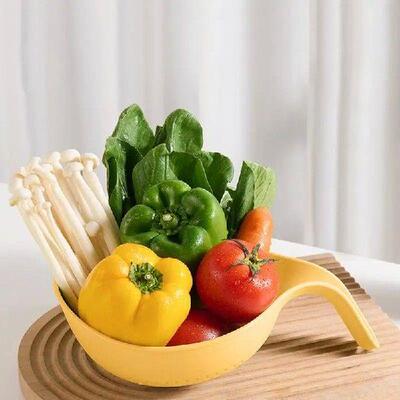 Fruit Washing Basket Double Layer Kitchen Fruit Basket