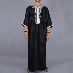 Thobe Kaftan Shirt男士 Men 长袍 Long Gown Africa Muslim Dress