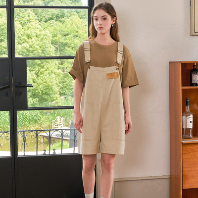 撞色背带裤Patavinity拼接