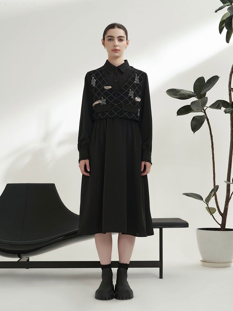 假两件连衣裙通勤Patavinity