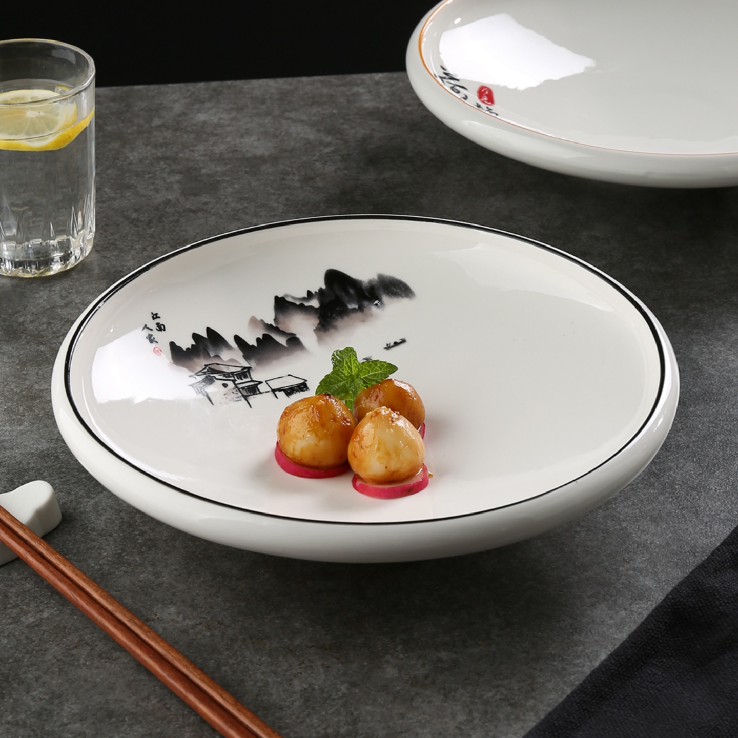 创意斗笠碗高颜值汤盘日式沙拉碗