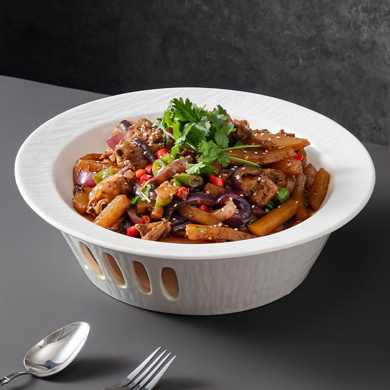 蜡烛加热餐具商用保温菜盘子石纹创意保温专用盘陶瓷酒店明炉餐厅,餐饮具,盘,淘宝优惠券,粉丝福利购,淘宝优惠卷