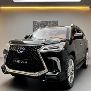 【DZ099】车致合金车模1比24雷克LX570越野车回力带声光玩具车音