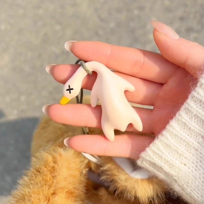 【2个】变色烤鸭挂件钥匙扣