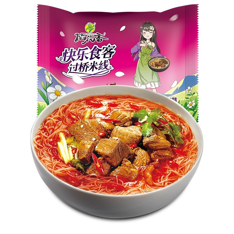 稻花香方便粉丝酸辣粉牛肉味冲泡米线85g*1袋