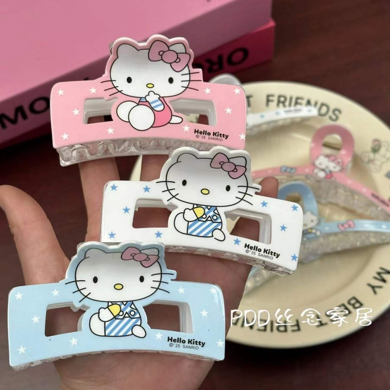 一个蓝色hellokitty鲨鱼夹