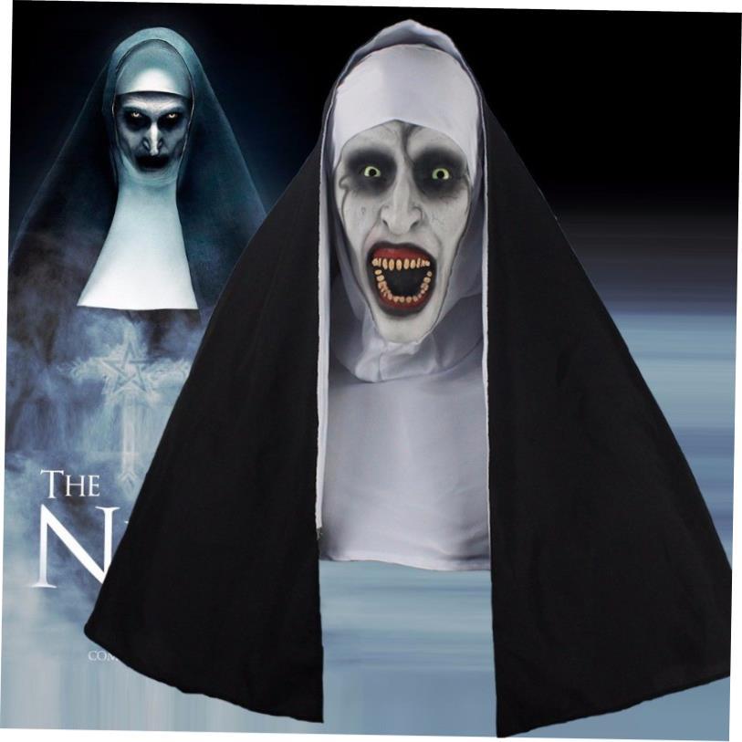 The Nun Horror Mask Halloween Costume Face Masques with