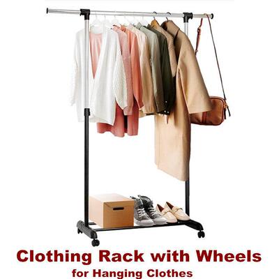 Clothing Rack Hanging Clothes Adjustable Garment Racks
