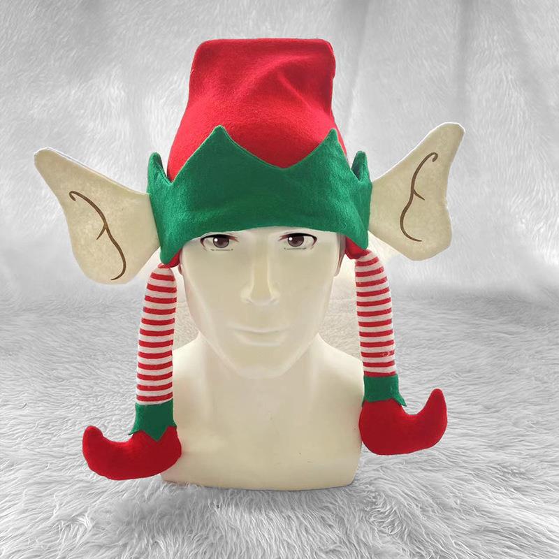 Christmas elf hat decoration supplies圣诞节精灵帽圣诞帽子