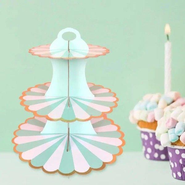 Three-layer Cake Stand Wedding Party Dessert Table Candy