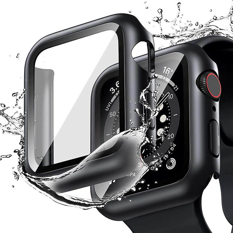 Glass+Cover For Apple Watch case 7 6 SE 5 4 3 iWatch Accesso - 实物图