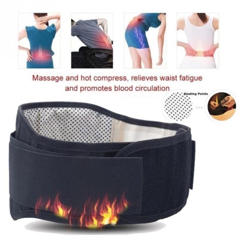 Tourmaline Waist Brace Support Belt Band Self Heating Lower