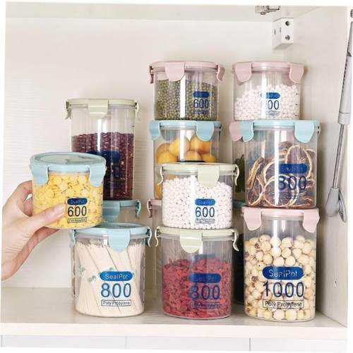 storage food box kitchen milk powder container seal pot