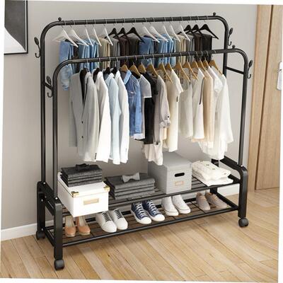 Hanging clothes rack one-pole hanger bedroom simple drying