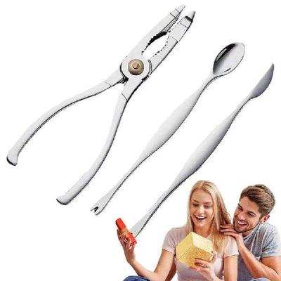 3pcs Crab Shrimp Pliers Crab Crackers Sheller