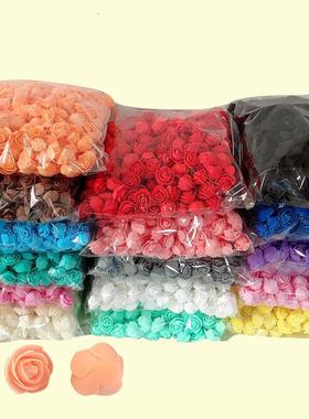 300/2500pcs PE玫瑰头3.5cm泡沫人造花DIY