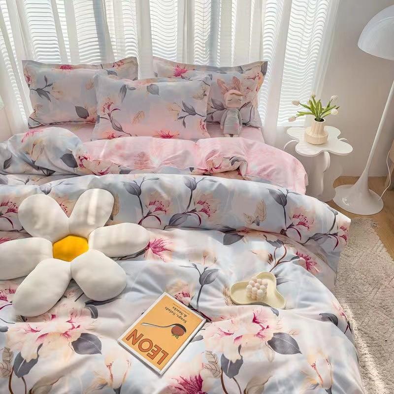 4pc bedsheet set bed sheet quilt blanket duvet cover sets