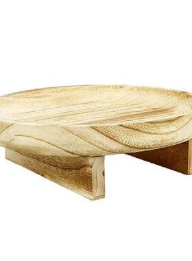 Mini Plant Stand Short Wooden Stool Display Stand