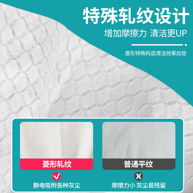 速发静电除尘纸懒人静电拖把免洗湿纸巾地板一次性拖布纸拖把拖地