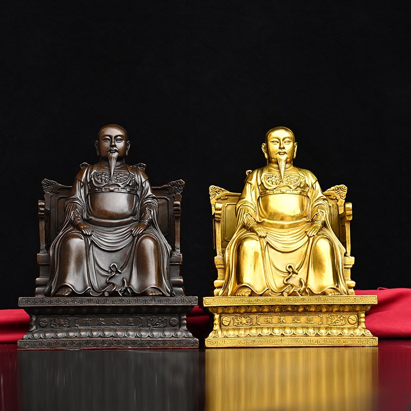 速发当黄铜玄天上玄武祖师像吉祥摆件神真师大爷祖武爷武全山客厅
