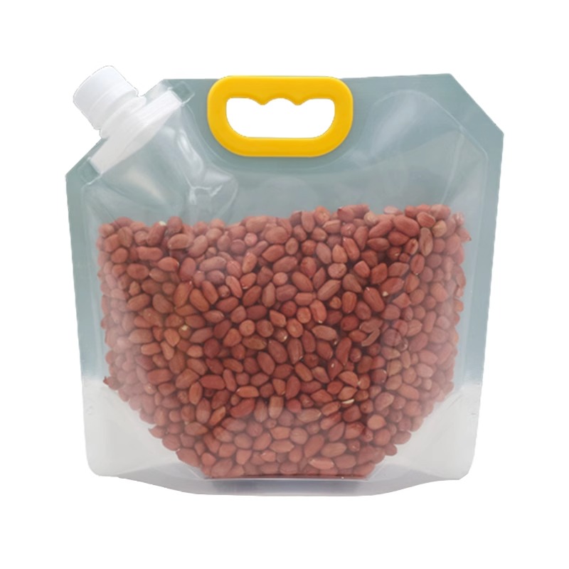 速发五谷杂粮密封包装袋食物防潮防虫塑料袋透明加厚手提自立式收