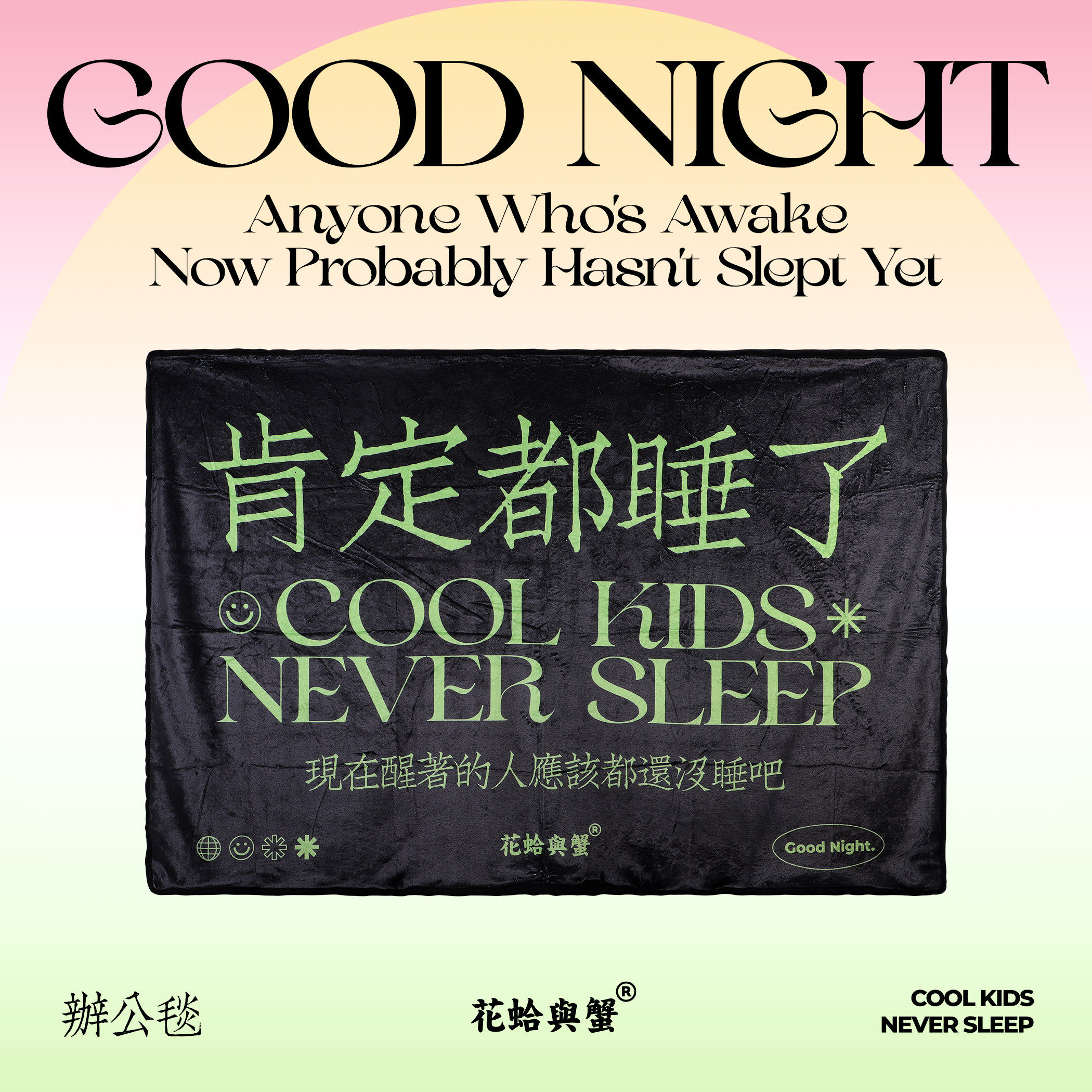 速发花蛤与蟹肯定都睡了办公室空调毛毯春秋薄毯沙发披肩办公毯休
