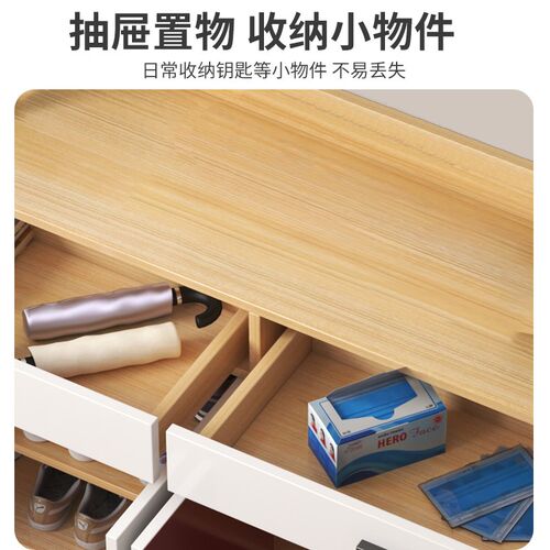 速发收纳神器鞋架容口柜用入户玄关家一体202新款楼道收纳大门量