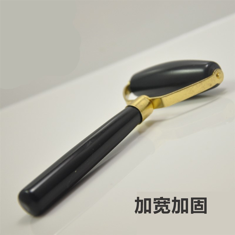 速发砭石玉石器 脸部面部眼部按摩棒 砭石滚轮推脸器