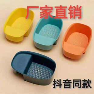 厨房水槽沥水篮水池厨余剩菜汤过滤网置物架洗菜多功能挂式沥水篮