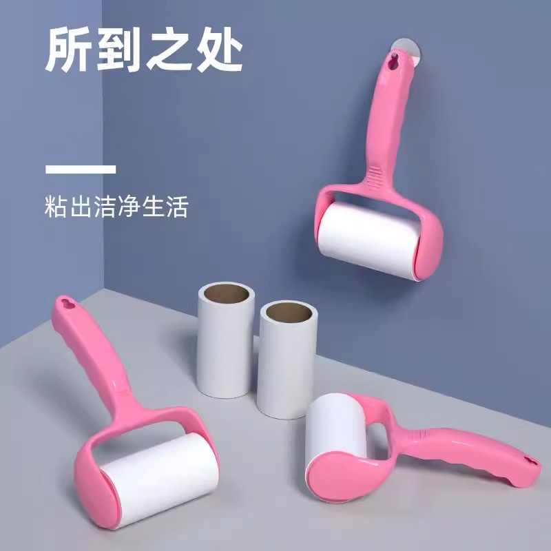 滚筒粘毛器可撕式粘毛器衣物粘尘黏灰除毛毡滚刷衣服吸毛替换纸