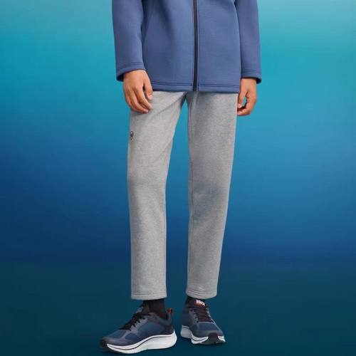 斯凯奇男士秋冬加绒休闲直筒卫裤