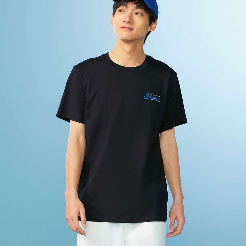 Skechers斯凯奇男女同款针织短袖T恤衫运动休闲圆领上衣L224U079,运动服/休闲服装,运动T恤,淘宝优惠券,粉丝福利购,淘宝优惠卷