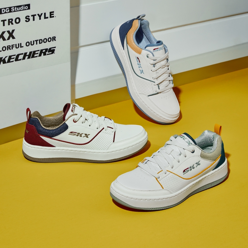 Skechers斯凯奇2024春复古经典板鞋轻质EVA男子休闲运动鞋232850