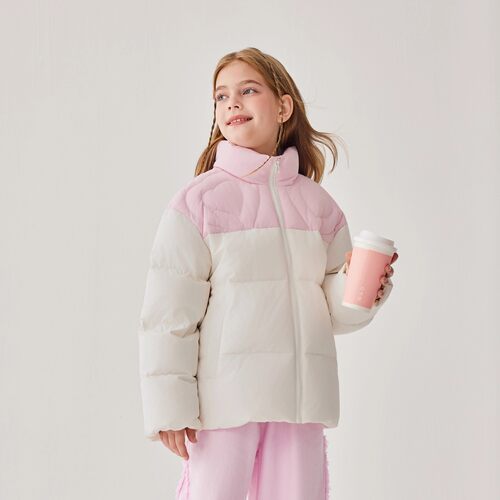 Skechers女童立领羽绒服休闲外套