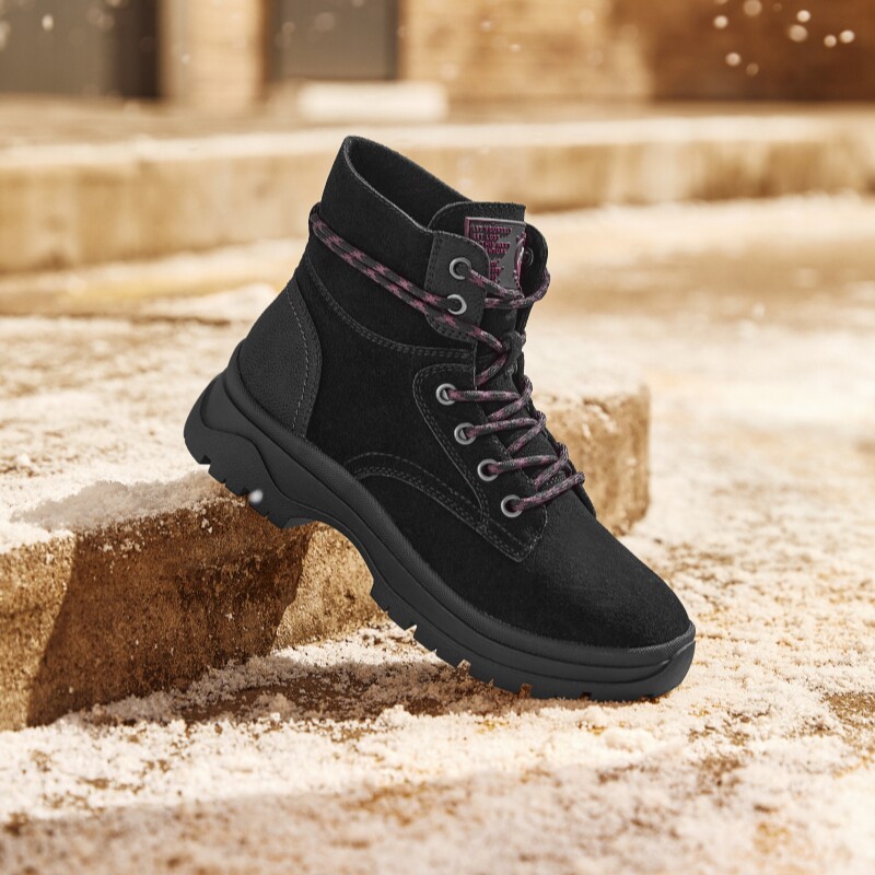 Skechers斯凯奇女鞋春夏厚底高帮时装靴防滑耐磨工装马丁靴113399